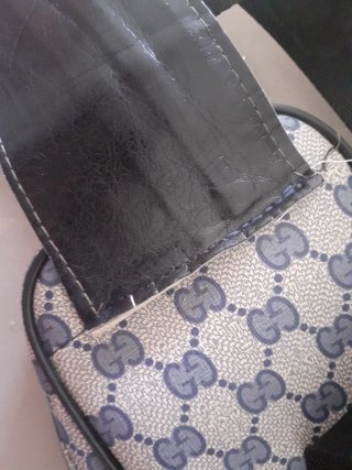 Riñonera Gucci Beige y Azul
