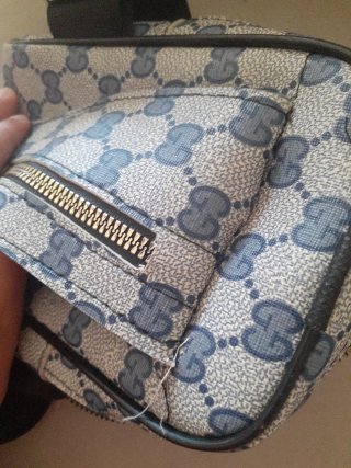 Riñonera Gucci Beige y Azul