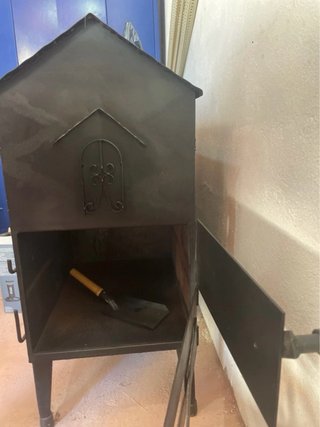 Estufa artesanal hierro tipo barraca