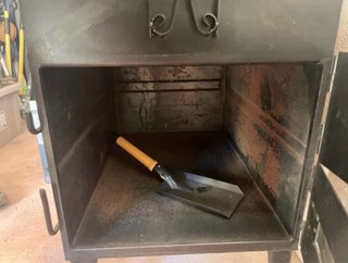 Estufa artesanal hierro tipo barraca