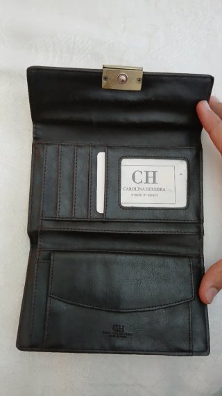 Cartera estilo Carolina Herrera Beige Multicolor