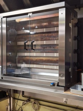 Asador Vertical Industrial Shawarma pollo