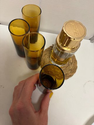 Juego 4 Vasos Ambar