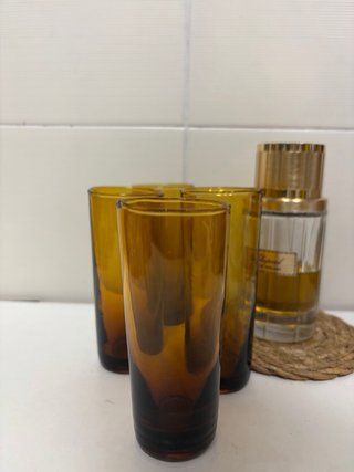 Juego 4 Vasos Ambar