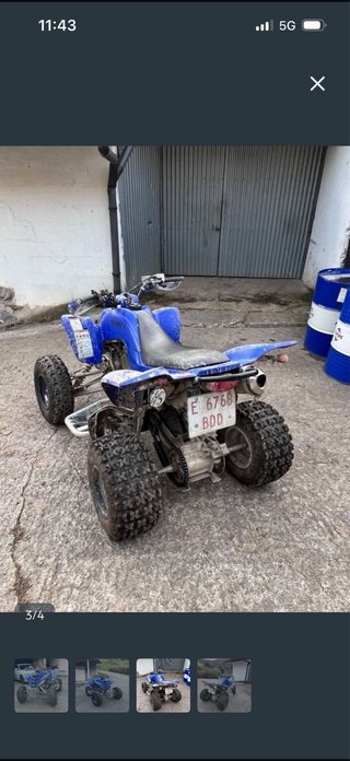 Yamaha Raptor 660R Azul - Embragues a revisar