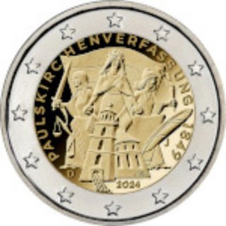 Moneda 2€ Alemania 2024 Paulskirche