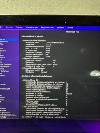 Macbook Pro 2016 Touch Bar Gris