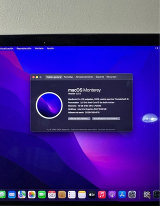 Macbook Pro 2016 Touch Bar Gris