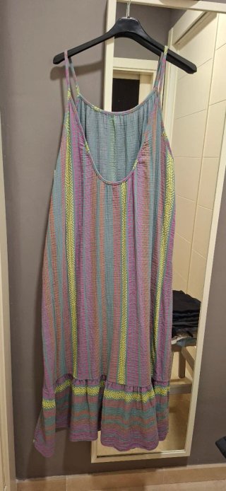Vestido veraniego largo estampado