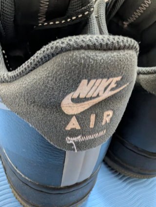 Nike Air Force 1 Scarpe Uomo Nero Grigio