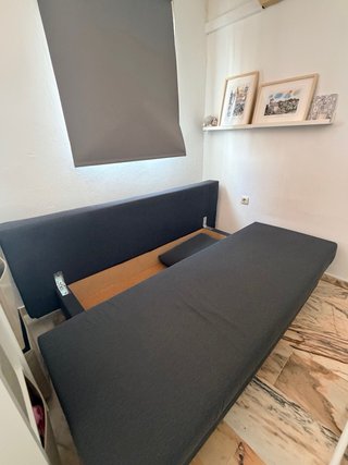 Sofá-Cama Ikea 3 Plazas Gris Oscuro