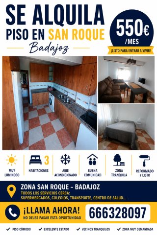 Se alquila piso BADAJOZ!