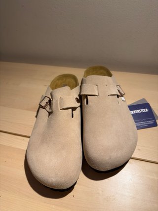 Birkenstock Boston Camoscio Beige 43