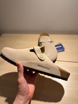 Birkenstock Boston Camoscio Beige 43
