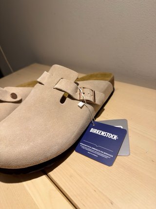 Birkenstock Boston Camoscio Beige 43