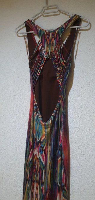 Vestido largo estampado