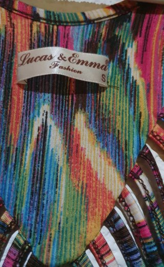 Vestido largo estampado