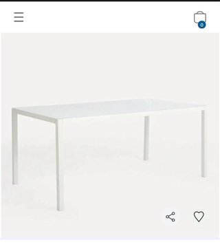 Mesa Comedor Jardín Acero y Cristal