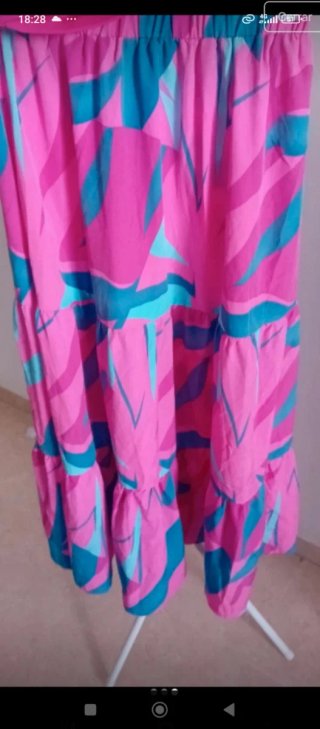 Conjunto top y falda estampado