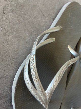 Chanclas Havaianas Plata Talla 40