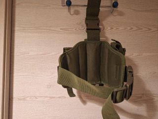 Funda de pistola táctica con pernera