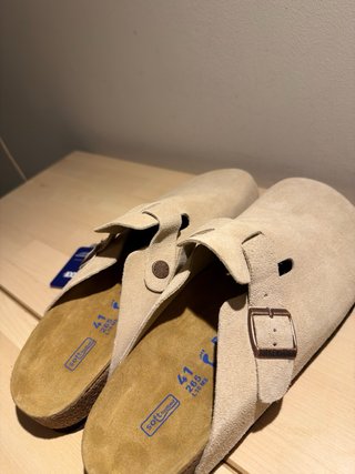 Birkenstock Boston Camoscio Beige 41