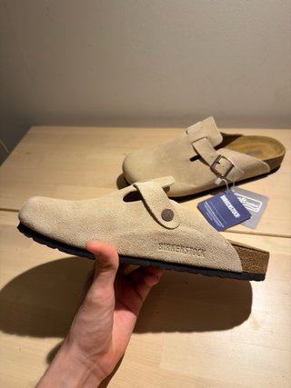 Birkenstock Boston Camoscio Beige 41