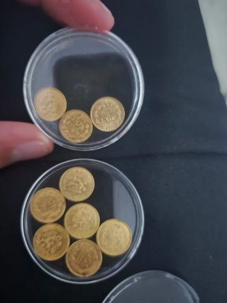 9 Monedas Oro 2 Pesos Mexicanos 13.5g