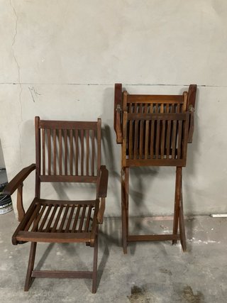 Sillas de madera teca
