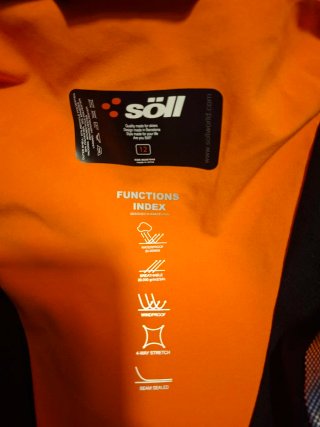 Chaqueta Soll Typhon II Naranja/Azul