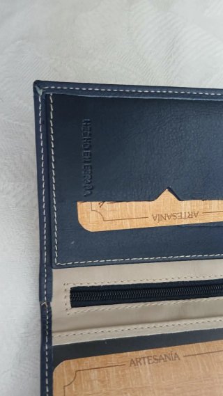 Cartera de piel Ubrique patchwork