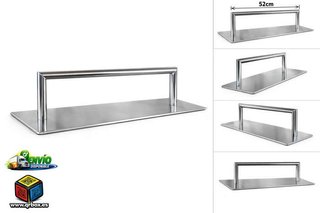 REPOSAPIES XXL CROMADO CON BASE