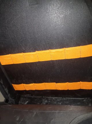 Mochila Beta Negra y Naranja