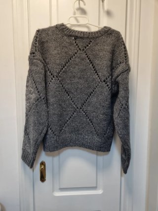 Jersey Only gris lentejuelas talla xs