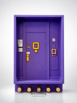 Colgador Llaves Puerta Friends