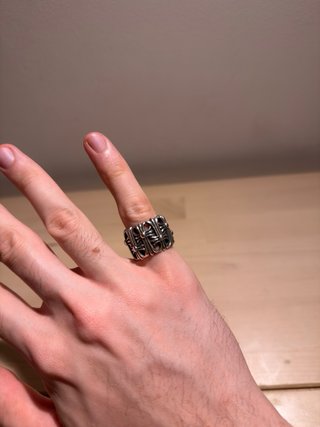 Anello Chrome Hearts Cemetery Misura 17