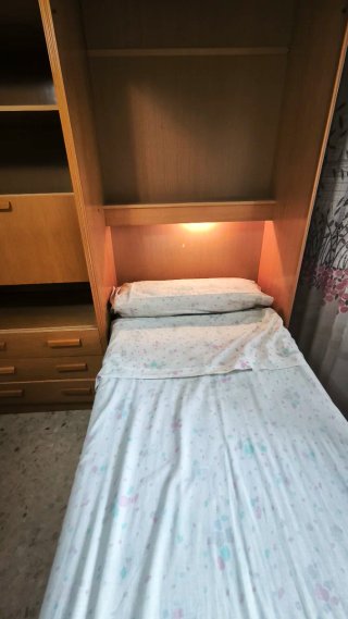 Cama plegable con armario y escritorio
