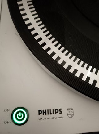 Giradiscos Philips GA 212 Argento/Marrone