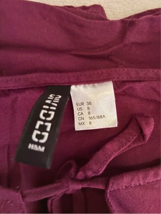 Vestito H&M Divided bordeaux taglia 38
