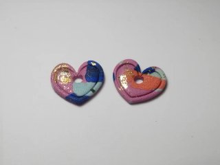 Pendientes circulares morados