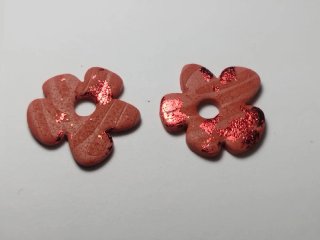 Pendientes circulares morados