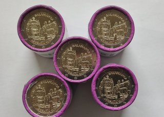 España 2025 Salamanca Cartucho rollo monedas 2€ SC