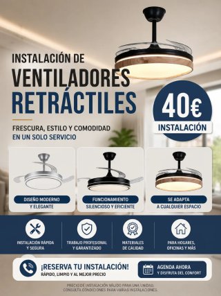 Instalaciones de ventiladores de techo