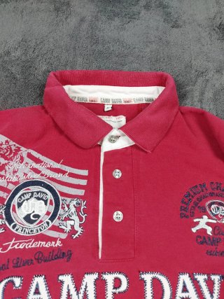 Polo Camp David Rojo Talla M