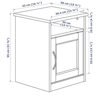 Mesita de noche de Ikea