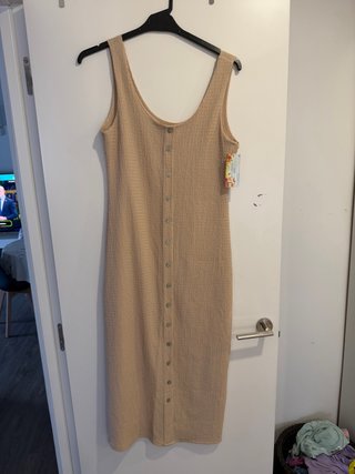 Vestido de lino frío de verano