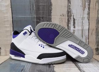 Nike Air Jordan 3 Retro White/Purple – NUEVAS