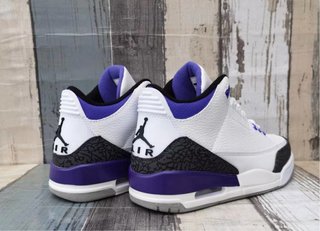 Nike Air Jordan 3 Retro White/Purple – NUEVAS