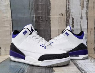 Nike Air Jordan 3 Retro White/Purple – NUEVAS