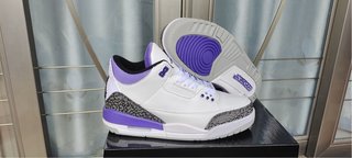 Nike Air Jordan 3 Retro White/Purple – NUEVAS